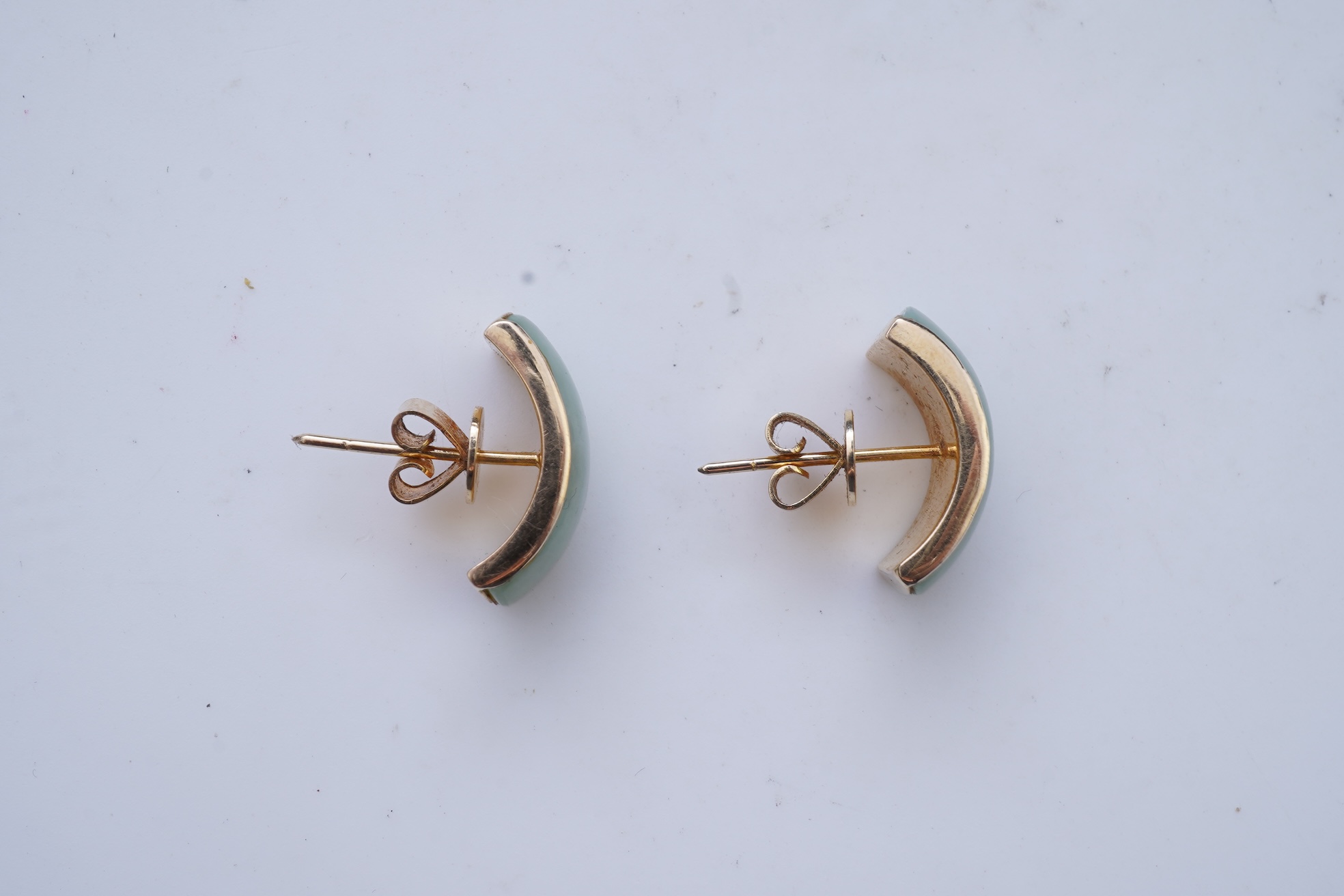 A pair of jadeite earrings